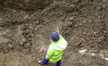 Worker working in construction, reform and construction, industryの写真素材