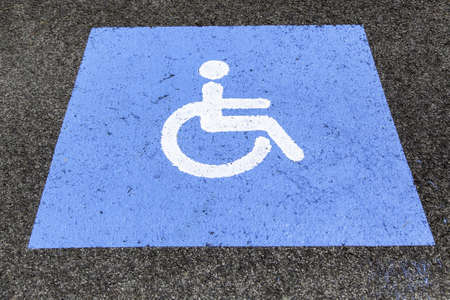 Sign detail for disabled people, accessibilityの写真素材
