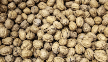 Detail of dry fruits in an old market, healthy food