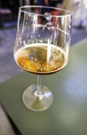 Detail of cold beer on a hot summer dayの写真素材