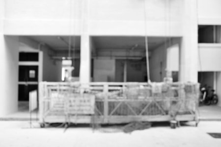 Blurry construction siteの写真素材
