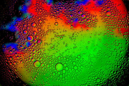 abstract colorful organic bubbles macro pattern textureの写真素材