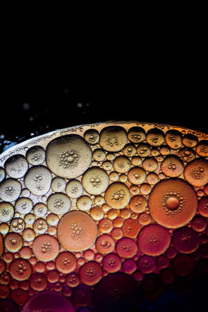 abstract colorful organic bubbles macro pattern textureの写真素材