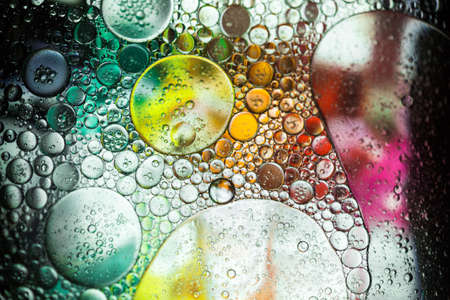 abstract colorful organic bubbles macro pattern textureの写真素材