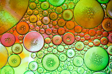 abstract colorful organic bubbles macro pattern textureの写真素材