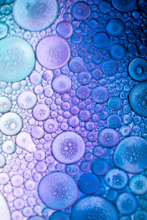 purple magenta abstract colorful organic bubbles macro pattern textureの写真素材