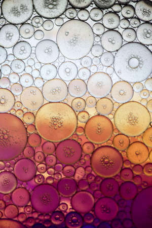 abstract colorful organic bubbles macro pattern textureの写真素材