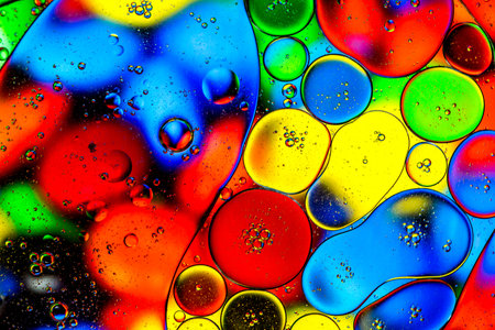 abstract colorful organic bubbles macro pattern texture