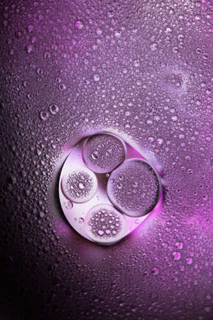 purple magenta abstract colorful organic bubbles macro pattern textureの写真素材