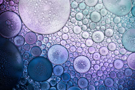 purple magenta abstract colorful organic bubbles macro pattern textureの写真素材