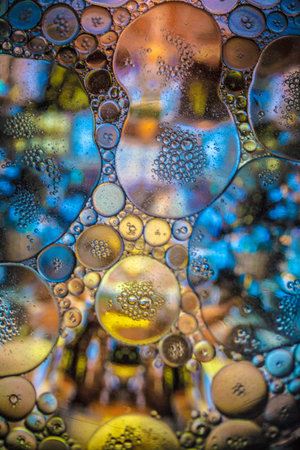 abstract colorful organic bubbles macro pattern texture