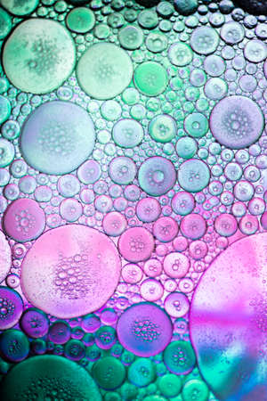 abstract colorful organic bubbles macro pattern textureの写真素材