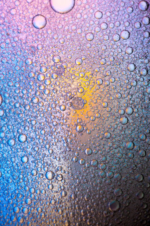abstract colorful organic bubbles macro pattern textureの写真素材