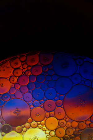purple magenta abstract colorful organic bubbles macro pattern textureの写真素材