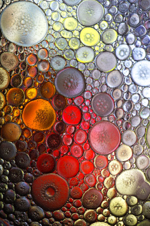 abstract colorful organic bubbles macro pattern texture