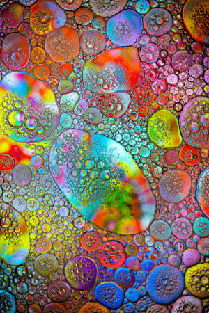 abstract colorful organic bubbles macro pattern textureの写真素材