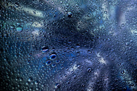 blue abstract colorful organic bubbles macro pattern textureの写真素材