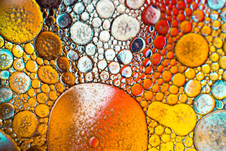 abstract colorful organic bubbles macro pattern textureの写真素材