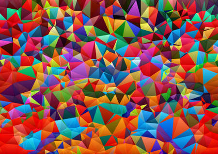 colorful poly morph triangles abstract colorful shapes background patternsの写真素材