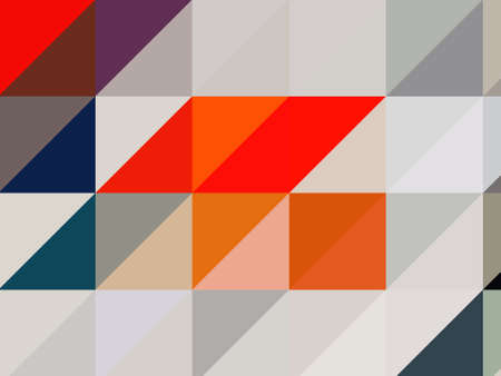squares and triangles isometric abstract conceptual colorful background and patternsの写真素材