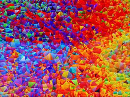 colorful poly morph triangles abstract colorful shapes background patternsの写真素材