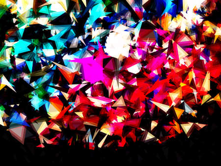 colorful poly morph triangles abstract colorful shapes background patternsの写真素材
