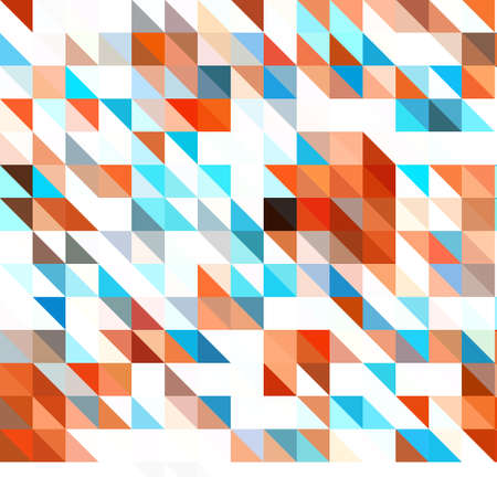 squares and triangles isometric abstract conceptual colorful background and patternsの写真素材