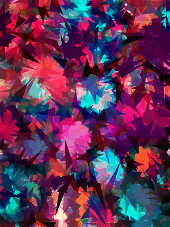 colorful poly morph triangles abstract colorful shapes background patternsの写真素材
