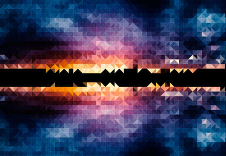 colorful isometric minimal abstract patterns and backgroundsの写真素材