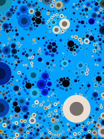 blue colorful abstract backgrounds in circles and polka dotsの写真素材