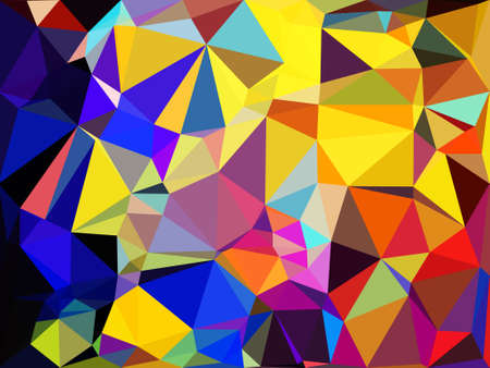 colorful poly morph triangles abstract colorful shapes background patternsの写真素材