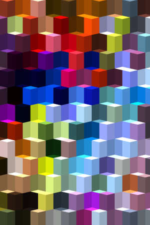 colorful isometric minimal abstract patterns and backgroundsの写真素材
