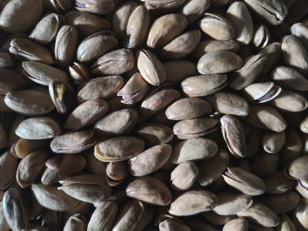 pistachio macro texture pattern close up top viewの写真素材