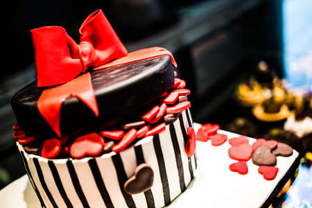 wedding celebration birthday cakeの写真素材