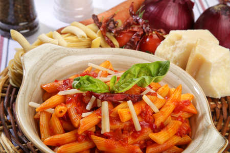 penne Arrabbiata pastaの写真素材