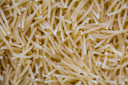angel hair vermicelli raw uncooked pattern texture macro