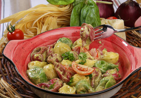 potato salad healthy vegan foodの写真素材