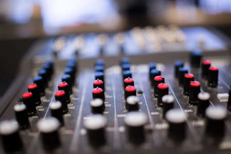 mixer for musician dj and sound engineersの写真素材