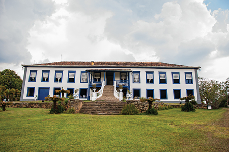 Bananal, Brazil - January 21, 2015. Overview of the lush and opulent of a dwelling house in an old farm near Bananal, a quiet and graceful countryside village. SÃ£o Paulo State, southwestern Brazilのeditorial素材