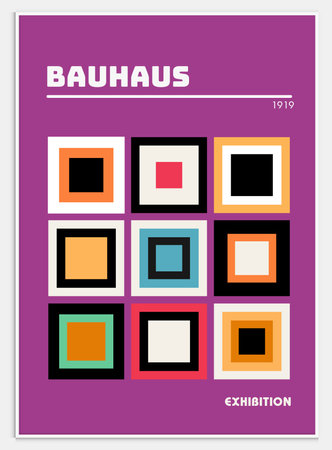 Contains Abstract Art Set in bauhaus style, Decorative Modern Art,のイラスト素材