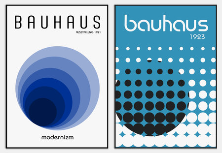 Contains Abstract Art Set in bauhaus style, Decorative Modern Art,のイラスト素材