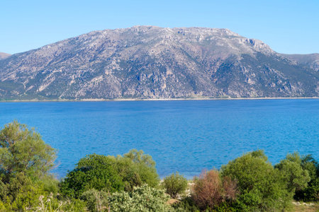 The stunning view of Lake EÄŸirdir. Lake EÄŸirdir is one of Turkey's largest freshwater lakes.