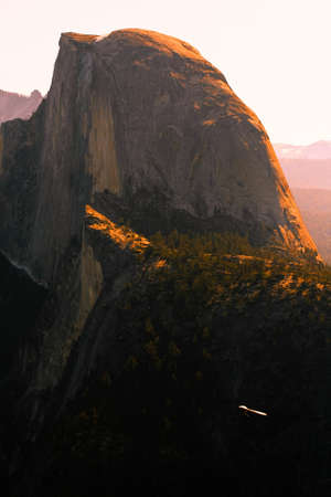 View from the Glacier Point, in Yosemite National Park, USAの写真素材