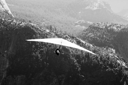 View from the Glacier Point, in Yosemite National Park, USAの写真素材