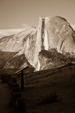 View from the Glacier Point, in Yosemite National Park, USAの写真素材