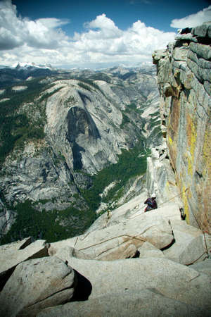 Views and things found on your way up to the top of Half Dome at Yosemite National Park in Californiaの写真素材