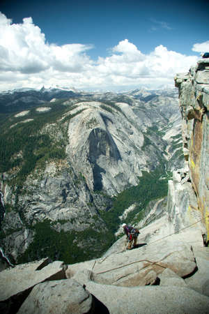 Views and things found on your way up to the top of Half Dome at Yosemite National Park in Californiaの写真素材