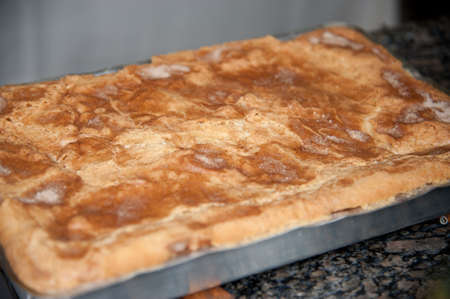 Preparation of a typical brazilian banana cakeの写真素材