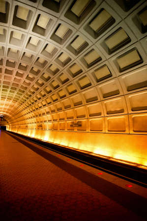 A subway station in Washington DC.のeditorial素材
