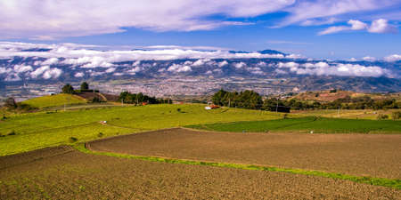 Aerial view of a landscape, Costa Ricaの写真素材